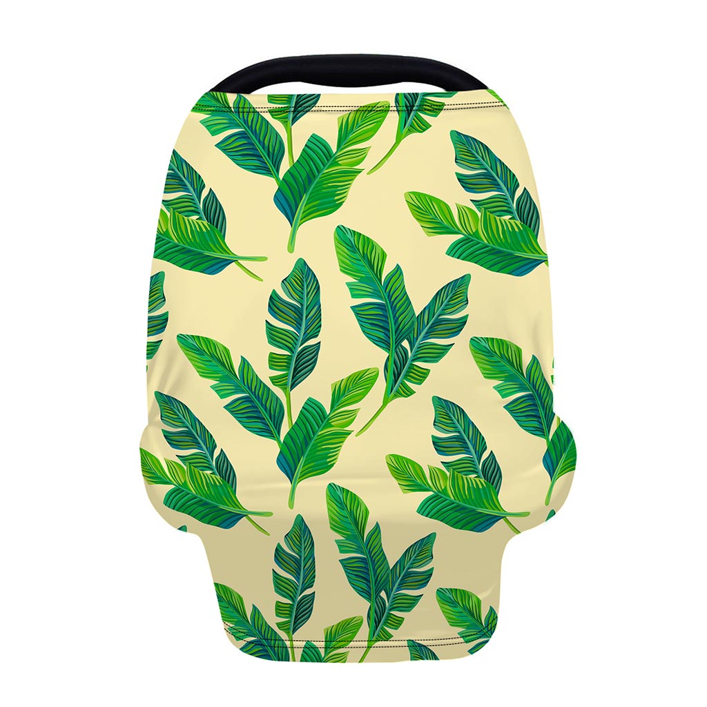 Tropical Banana Palm Leaf Pattern Print Baby Seat Cover