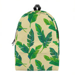 Tropical Banana Palm Leaf Pattern Print Backpack