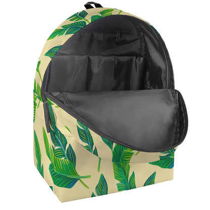 Tropical Banana Palm Leaf Pattern Print Backpack