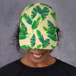 Tropical Banana Palm Leaf Pattern Print Baseball Cap