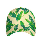 Tropical Banana Palm Leaf Pattern Print Baseball Cap