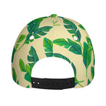 Tropical Banana Palm Leaf Pattern Print Baseball Cap
