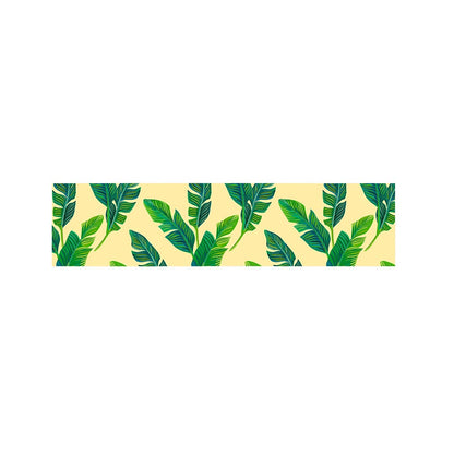 Tropical Banana Palm Leaf Pattern Print Bed Runner