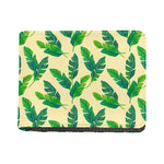 Tropical Banana Palm Leaf Pattern Print Bifold Wallet