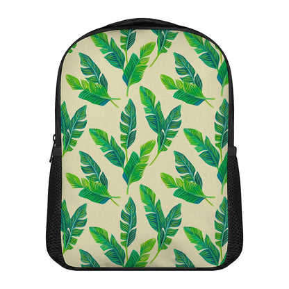 Tropical Banana Palm Leaf Pattern Print Casual Backpack