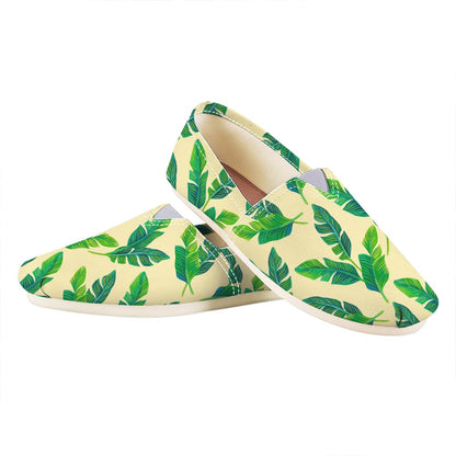 Tropical Banana Palm Leaf Pattern Print Casual Shoes