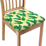 Tropical Banana Palm Leaf Pattern Print Chair Cushion Cover