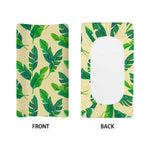 Tropical Banana Palm Leaf Pattern Print Changing Pad Cover