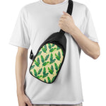 Tropical Banana Palm Leaf Pattern Print Chest Bag
