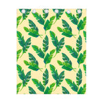 Tropical Banana Palm Leaf Pattern Print Curtain