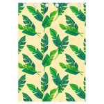 Tropical Banana Palm Leaf Pattern Print Curtain