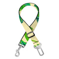 Tropical Banana Palm Leaf Pattern Print Dog Seat Belt