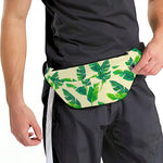 Tropical Banana Palm Leaf Pattern Print Fanny Pack