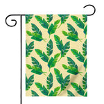 Tropical Banana Palm Leaf Pattern Print House Flag