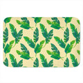 Tropical Banana Palm Leaf Pattern Print Indoor Door Mat