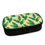 Tropical Banana Palm Leaf Pattern Print Insulin Cooler Travel Case