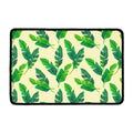Tropical Banana Palm Leaf Pattern Print Kitchen Mat