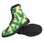 Tropical Banana Palm Leaf Pattern Print Backpack