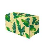 Tropical Banana Palm Leaf Pattern Print Leather Tissue Box Cover