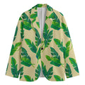 Tropical Banana Palm Leaf Pattern Print Men's Blazer