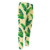 Tropical Banana Palm Leaf Pattern Print Men's Compression Pants