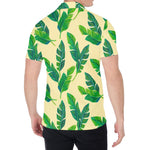 Tropical Banana Palm Leaf Pattern Print Men's Shirt