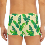 Tropical Banana Palm Leaf Pattern Print Men's Short Boxer Briefs