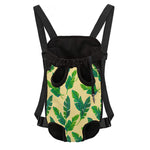 Tropical Banana Palm Leaf Pattern Print Pet Carrier Backpack