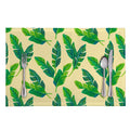 Tropical Banana Palm Leaf Pattern Print Placemat