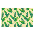 Tropical Banana Palm Leaf Pattern Print Polyester Doormat