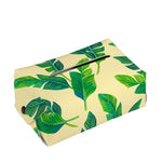 Tropical Banana Palm Leaf Pattern Print Rectangle Tissue Box Cover