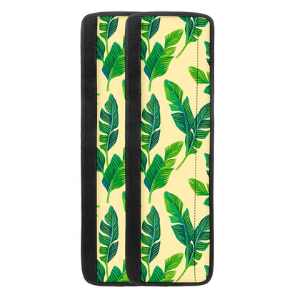 Tropical Banana Palm Leaf Pattern Print Refrigerator Handle Covers