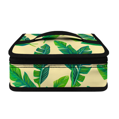 Tropical Banana Palm Leaf Pattern Print Small Lunch Bag