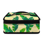 Tropical Banana Palm Leaf Pattern Print Small Lunch Bag