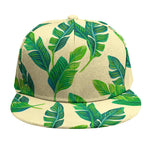 Tropical Banana Palm Leaf Pattern Print Snapback Cap