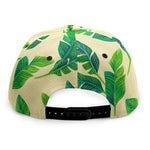 Tropical Banana Palm Leaf Pattern Print Snapback Cap
