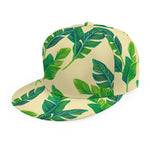 Tropical Banana Palm Leaf Pattern Print Snapback Cap