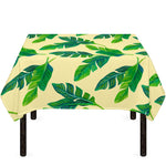 Tropical Banana Palm Leaf Pattern Print Tablecloth
