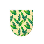 Tropical Banana Palm Leaf Pattern Print Toilet Lid Cover