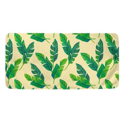 Tropical Banana Palm Leaf Pattern Print Towel