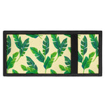 Tropical Banana Palm Leaf Pattern Print Trifold Wallet