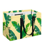 Tropical Banana Palm Leaf Pattern Print Utility Tote Bag