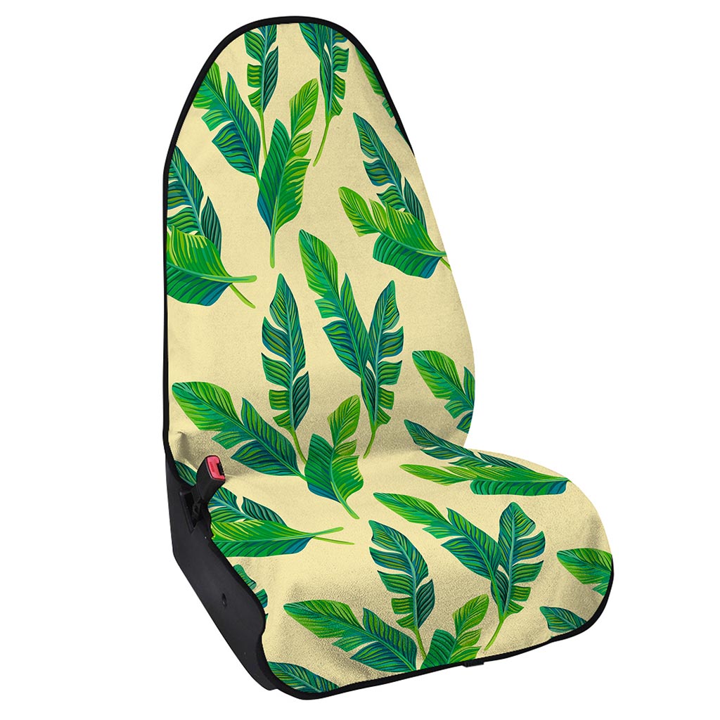Tropical Banana Palm Leaf Pattern Print Waterproof Car Seat Cover