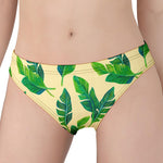 Tropical Banana Palm Leaf Pattern Print Women's Panties