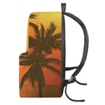 Tropical Beach Sunset Print Backpack