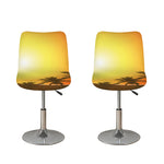Tropical Beach Sunset Print Bar Stool Covers