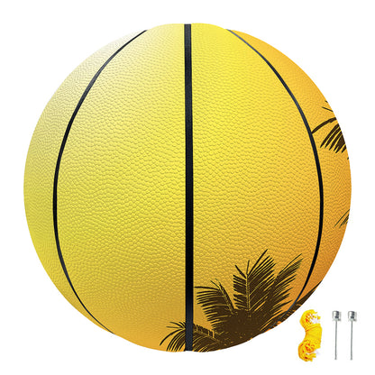 Tropical Beach Sunset Print Basketball