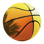 Tropical Beach Sunset Print Basketball