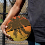 Tropical Beach Sunset Print Basketball