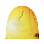 Tropical Beach Sunset Print Beanie